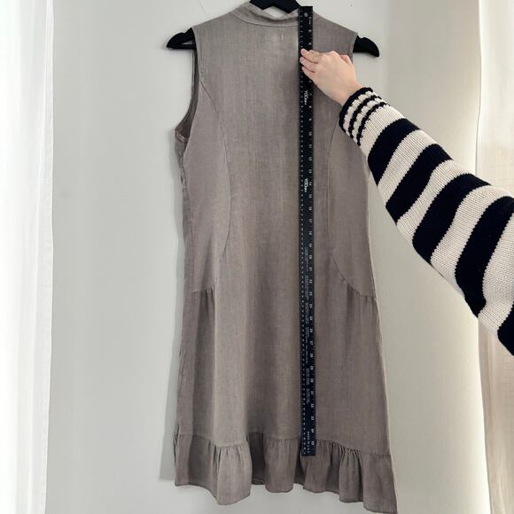 Lina Tomei Linen Dress Made in Italy 100% Linen Women's Size Medium - Picture 4 of 5